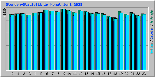 Stunden-Statistik im Monat Juni 2023