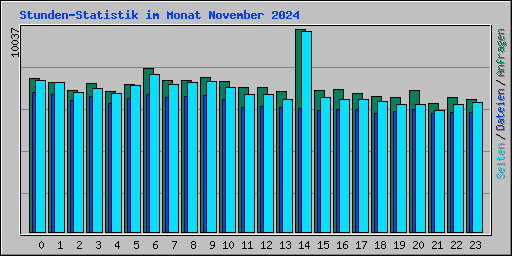 Stunden-Statistik im Monat November 2024