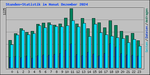 Stunden-Statistik im Monat Dezember 2024