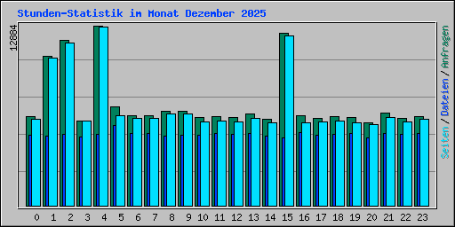 Stunden-Statistik im Monat Dezember 2025