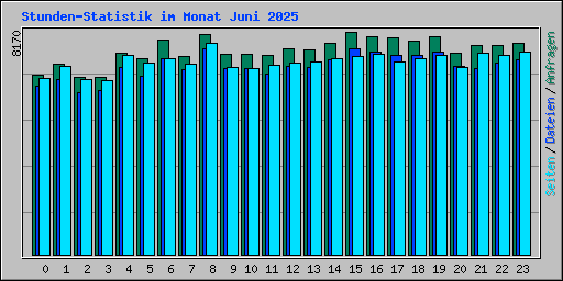 Stunden-Statistik im Monat Juni 2025