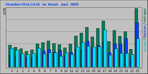 Stunden-Statistik im Monat Juni 2026